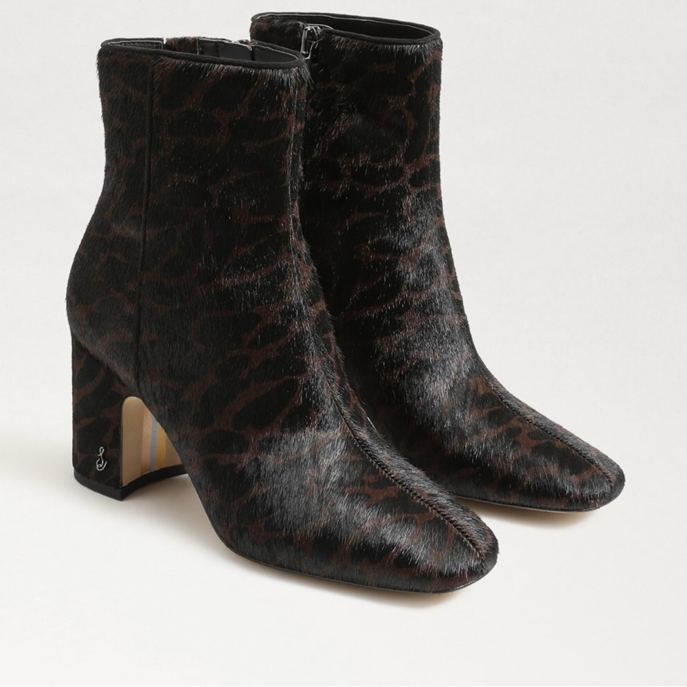 Sam Edelman Black and Brown Ankle Boots luxury size 9